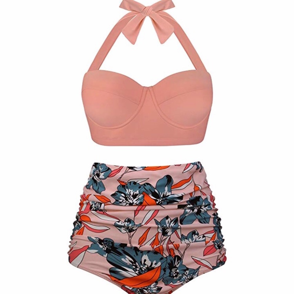 🆕Plus Size Vintage High Waisted Swimsuit